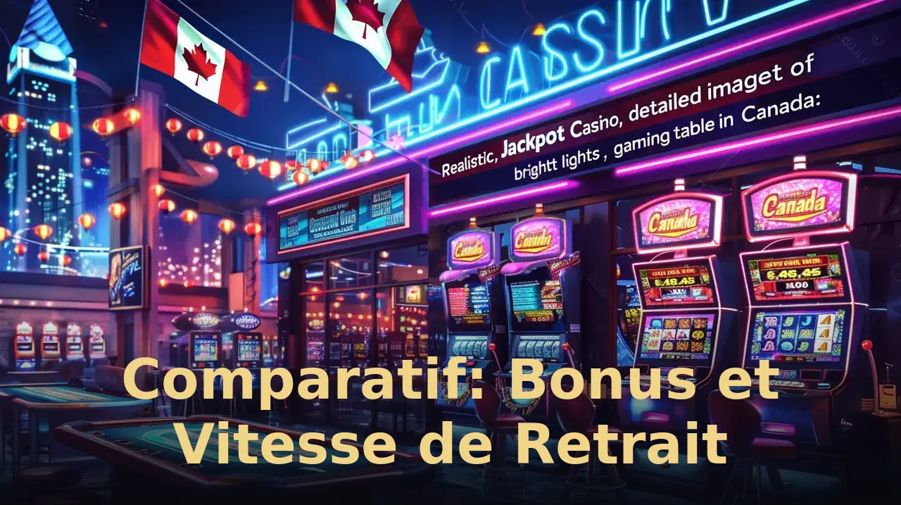 Comparatif: Bonus et Vitesse de Retrait