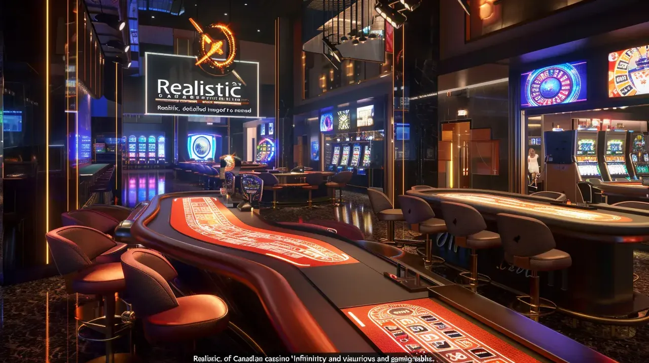 Intérieur d’un casino en ligne moderne